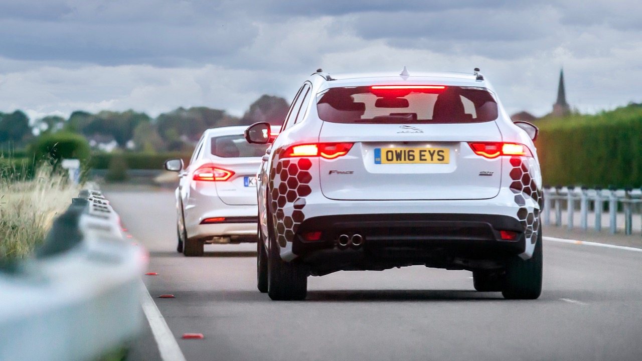 Jaguar F-Pace with Electronic Emergency Bake Light Assist technology