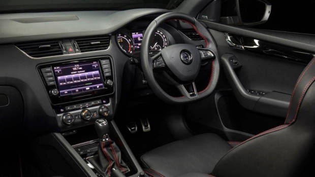 2017 Skoda Octavia RS230 interior – dashboard and steering wheel