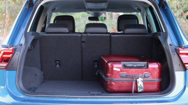Boot space in a 2017 Volkswagen Tiguan