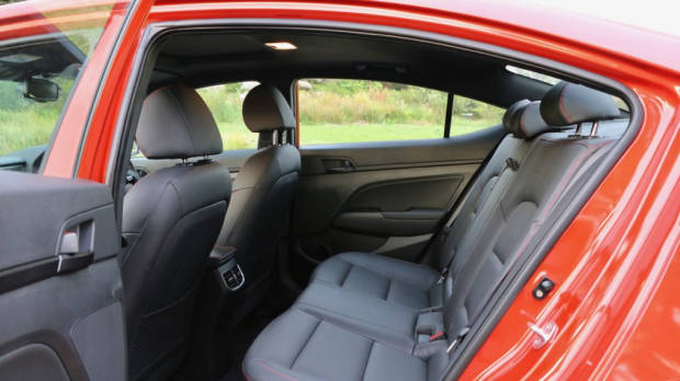 2017 Hyundai Elantra Sport back seat