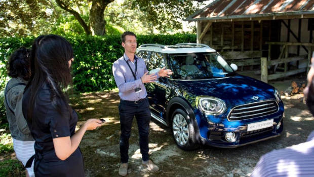 MINI Product Manager Daniel Silverwood addresses the media – Chasing Cars