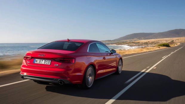 2017 Audi A5 red rear