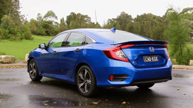 2017 Honda Civic RS Brilliant Sporty Blue Rear End