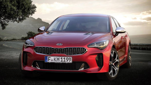 2017 Kia Stinger GT red front