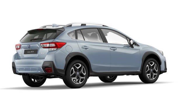 2017 Subaru XV blue rear