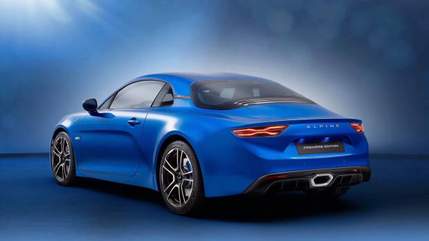 2018 Alpine A110 blue rear