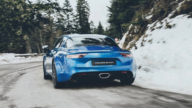 2018 Alpine A110 blue rear
