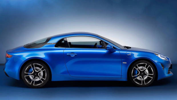 2018 Alpine A110 blue side
