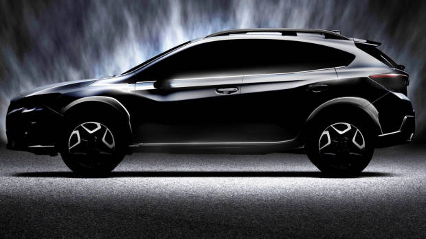 2018 Subaru XV black side teaser