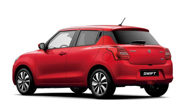 2018 Suzuki Swift red rear