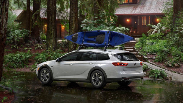2017 Buick Regal TourX Wagon white rear