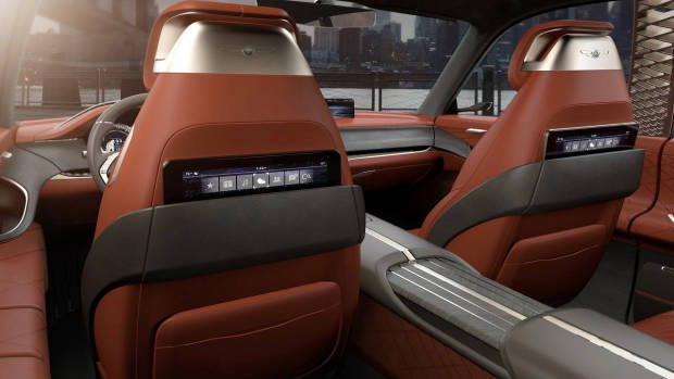 2017 Genesis G80 concept rear seat