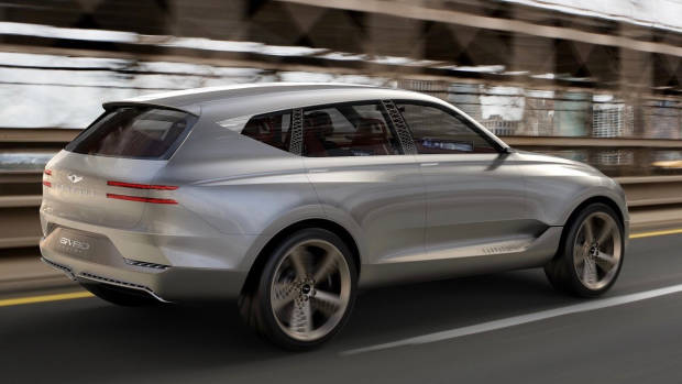 2017 Genesis G80 concept rear