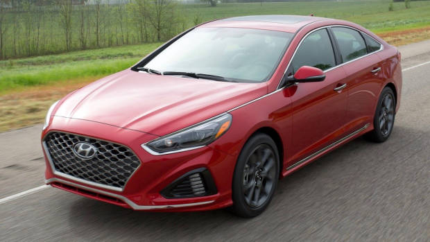 2017 Hyundai Sonata Sport red front