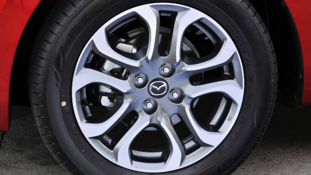 2017 Mazda2 GT Soul Red wheels
