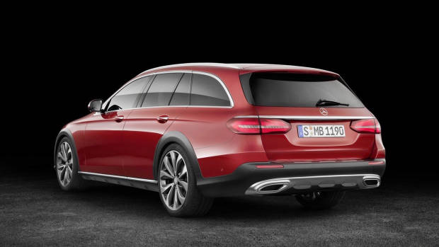 2017 Mercedes-Benz E-Class All Terrain red rear