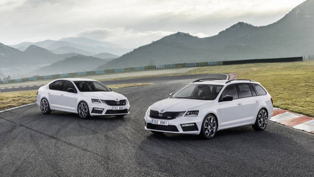 2017 Skoda Octavia RS white range