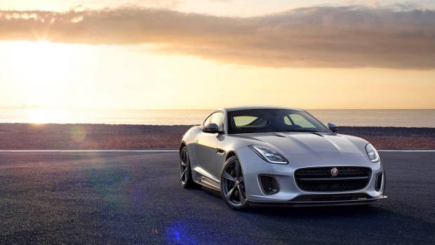 2018 Jaguar F-Type silver front