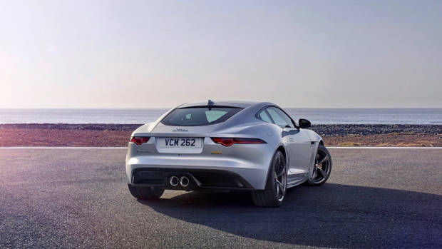 2018 Jaguar F-Type silver rear