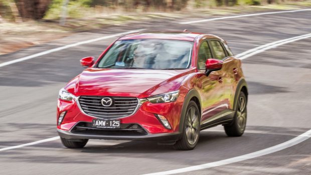 2017 Mazda CX-3 Akari Soul Red Driving