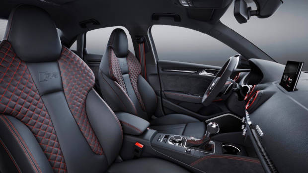 2017 Audi RS3 sedan seats