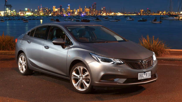 2017 Holden Astra sedan grey front night