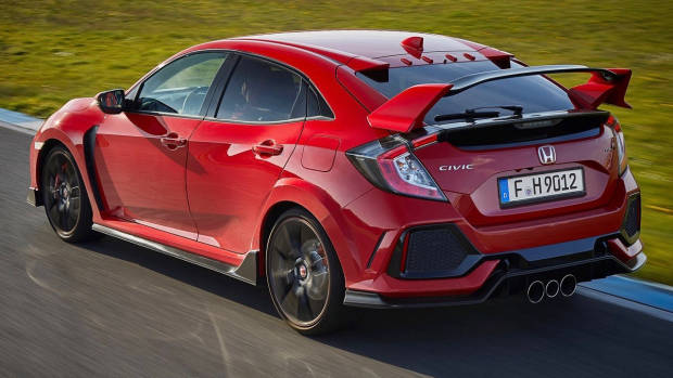 2017 Honda Civic Type R red rear