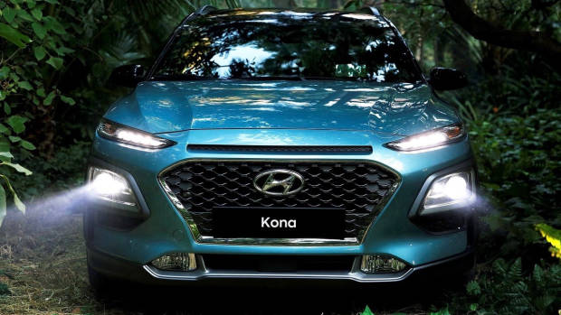 2017 Hyundai Kona blue front