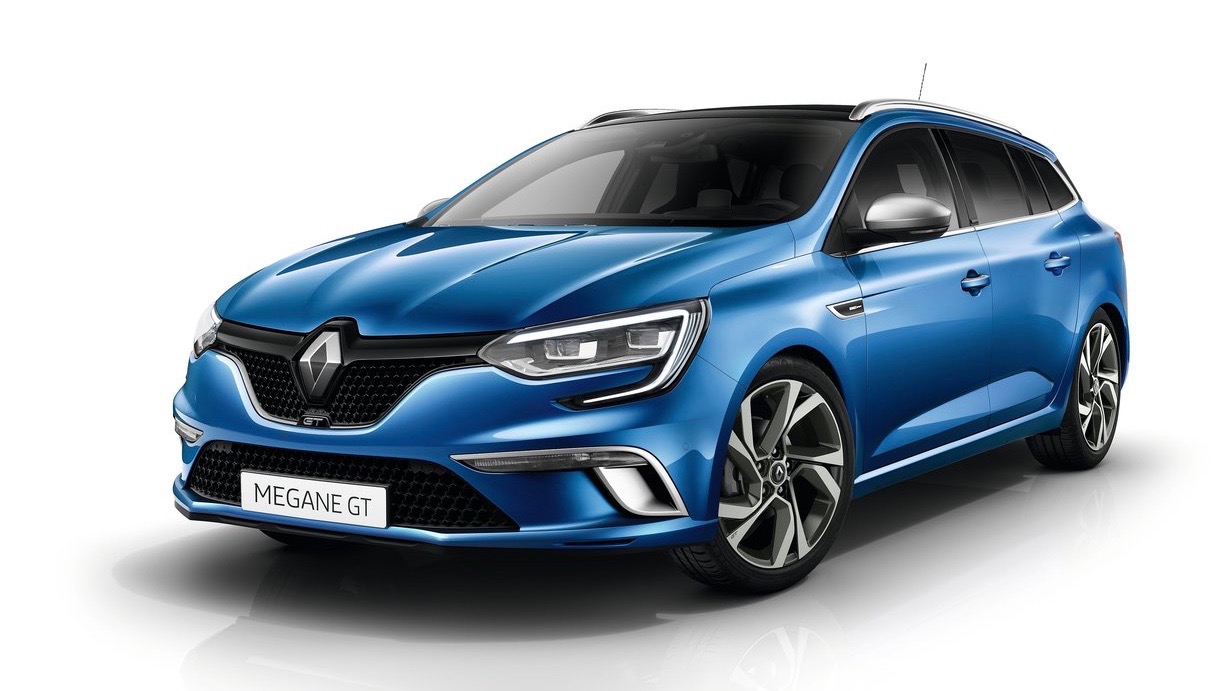 2017 Renault Megane GT wagon blue front