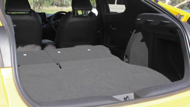 2017 Toyota C-HR bootspace seats folded
