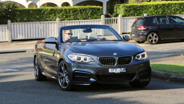 2017 BMW M240i Convertible Mineral Grey Driving