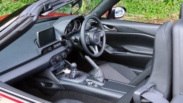 2017 Mazda MX-5 1.5 Roadster Black Cloth Interior
