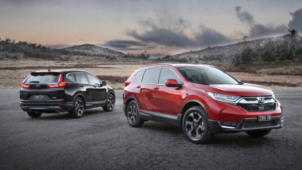 2018 Honda CR-V range red and black