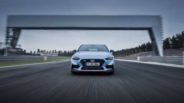 2018 Hyundai i30 N Performance Blue Front End – Chasing Cars