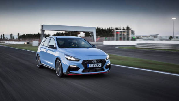 2018 Hyundai i30 N Performance Blue Front End – Chasing Cars