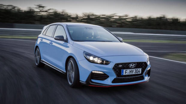2018 Hyundai i30 N Performance Blue Front End – Chasing Cars