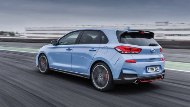 2018 Hyundai i30 N Performance Blue Rear End – Chasing Cars