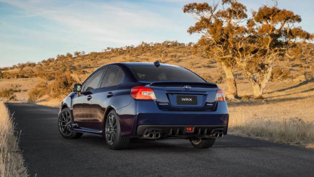 2018 Subaru WRX Lapis Blue rear
