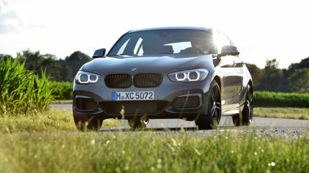 2018 BMW M140i grey front driving