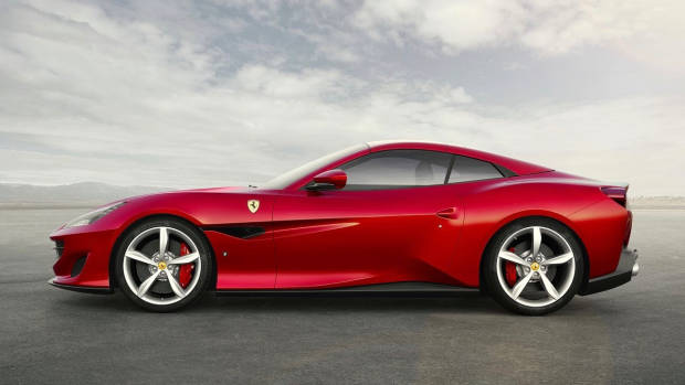 2018 Ferrari Portofino red side