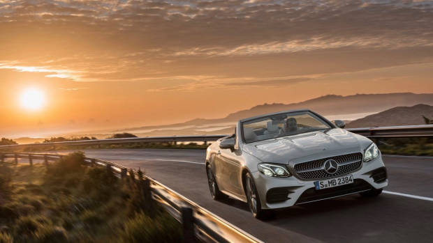 2018 Mercedes-Benz E-Class cabriolet silver front left