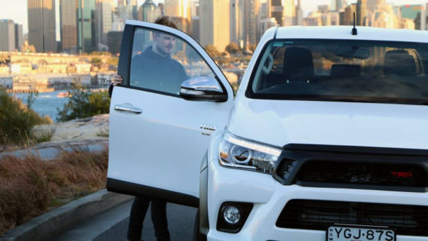 2017 Toyota HiLux TRD Crystal Pearl Door Open
