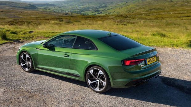 2018 Audi RS5 Coupe green rear