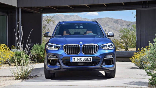 2018 BMW X3 blue front