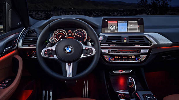 2018 BMW X3 interior night