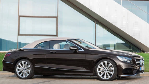 2018 Mercedes-AMG S-Class cabriolet brown side front