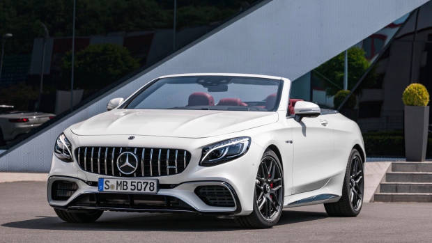 2018 Mercedes-AMG S-Class cabriolet white front static