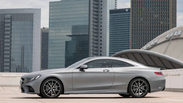 2018 Mercedes-AMG S-Class coupe silver side