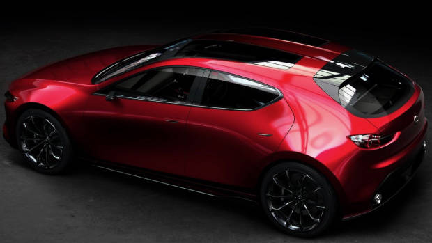 2017 Mazda Kai concept rear 3/4 high