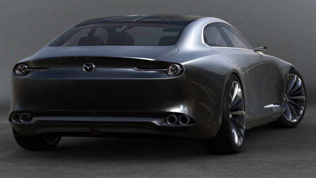 2017 Mazda Vision Coupe rear 3/4